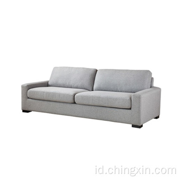 Kain abu-abu Sofa Set Ruang Tamu Furniture Sofa